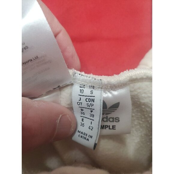 Adidas Joggers Women's Size S Cream And White Logo Prototype Model Sample Unit - Picture 12 of 13